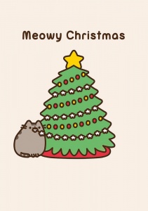 Pusheen Christmas Card - Meowy Christmas